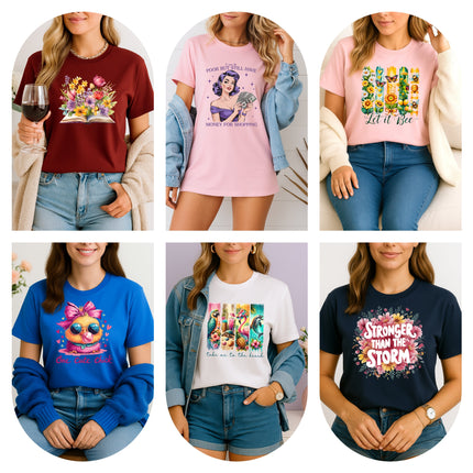 Women Graphics Tees by Charming Chic