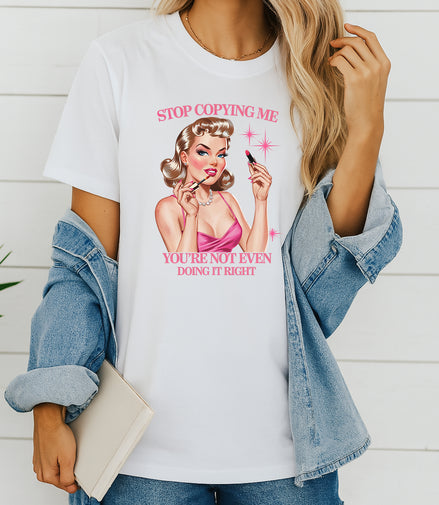 Stop Copying Me Graphic Tee